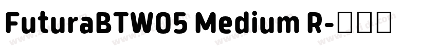 FuturaBTW05 Medium R字体转换